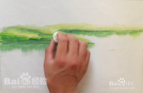 刀画教程——春天草坪的绘画方法