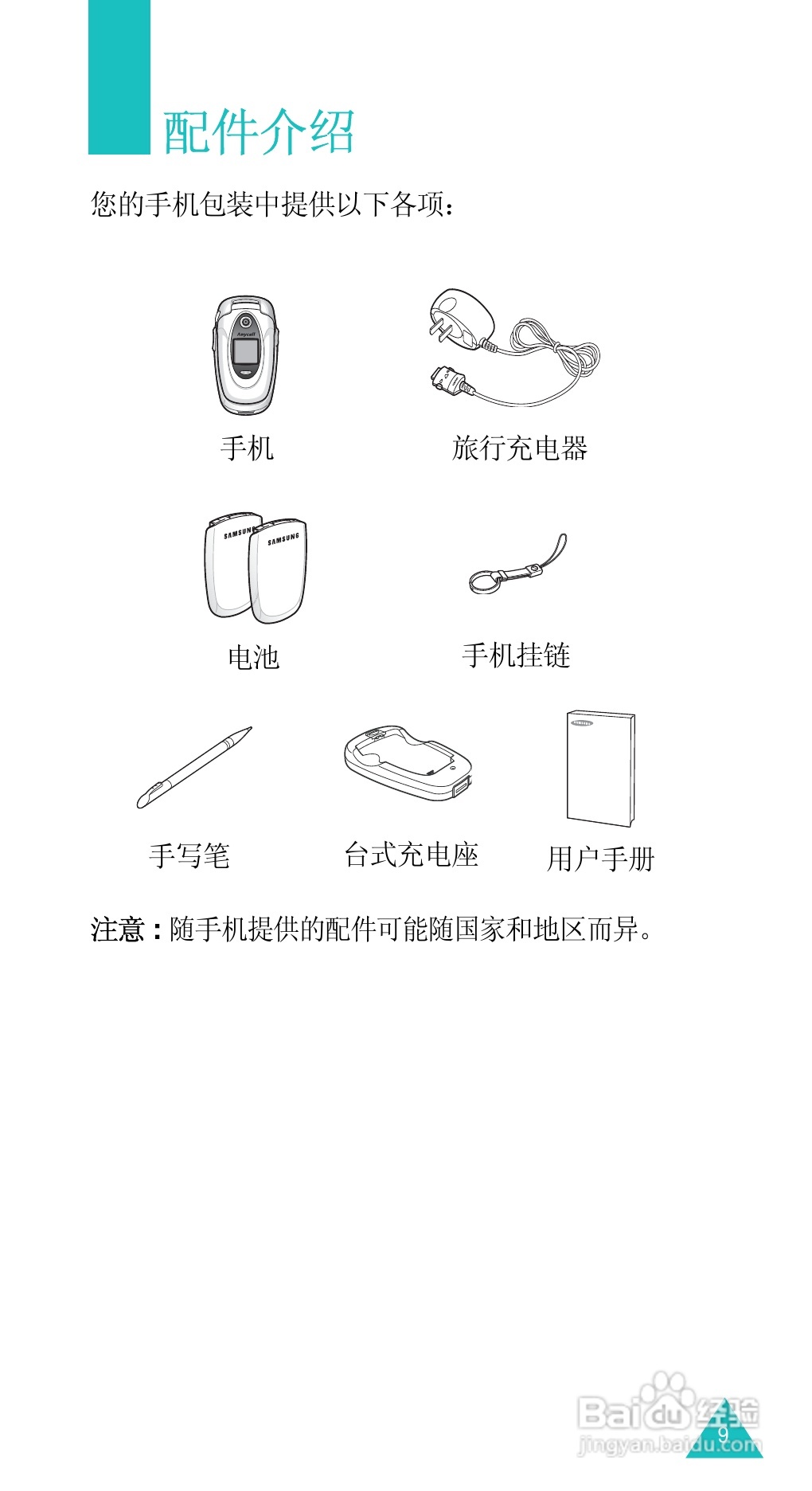 三星SGH-D488手机使用说明书:[1]