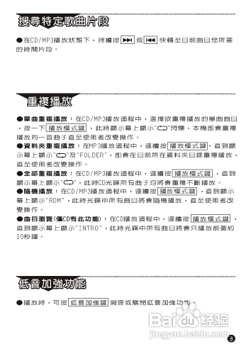 旺德电通PRC-CM03手提式CD/MP3音响说明书