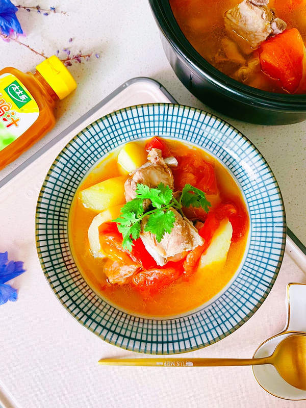 秋日肉排蕃茄红汤