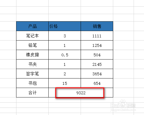 excel中subtotal函数的用法实例