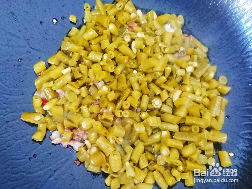 肉末酸豆角的做法