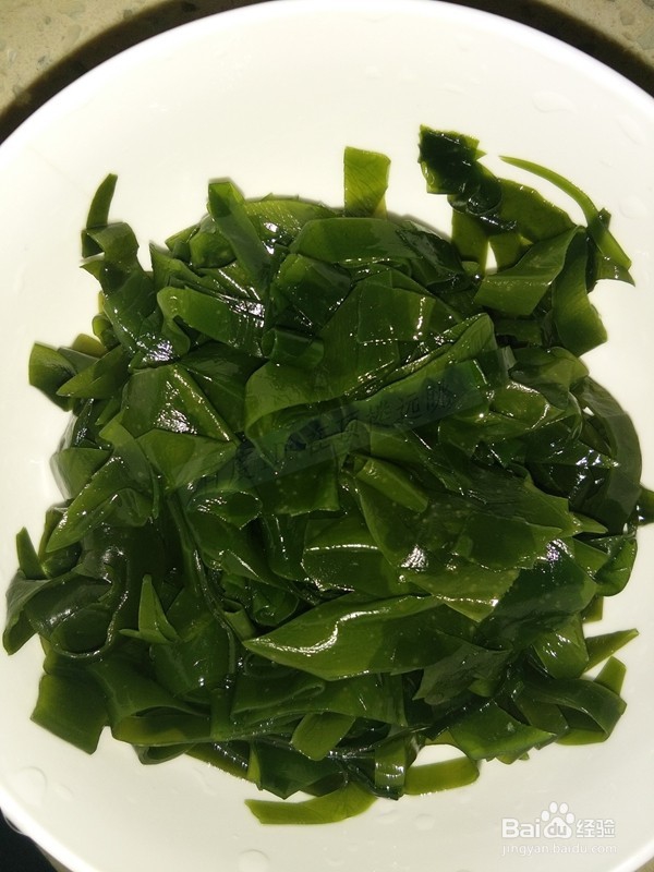 海藻鸡蛋拌菜