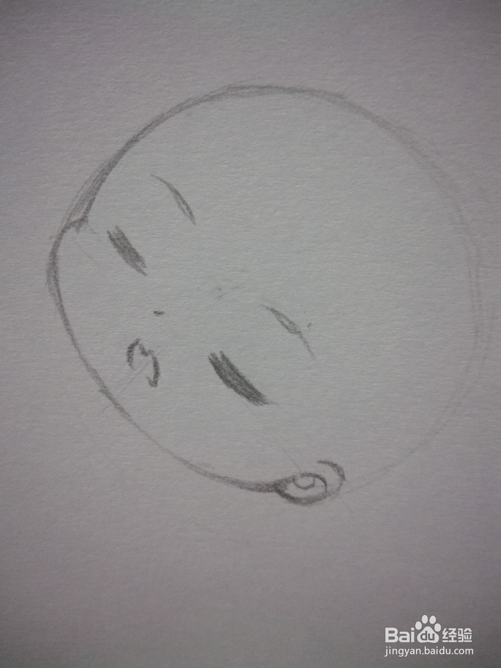 卡通Q版动漫人物头部和五官手绘线稿教程