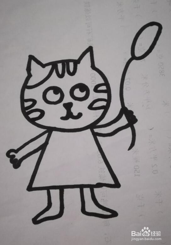 小猫简笔画 小猫的画法