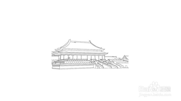 古建筑简笔画
