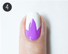 彩绘郁金香美甲