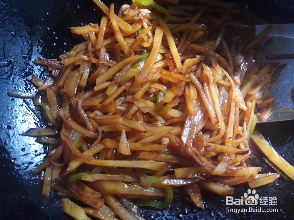 五香土豆青椒丝的做法