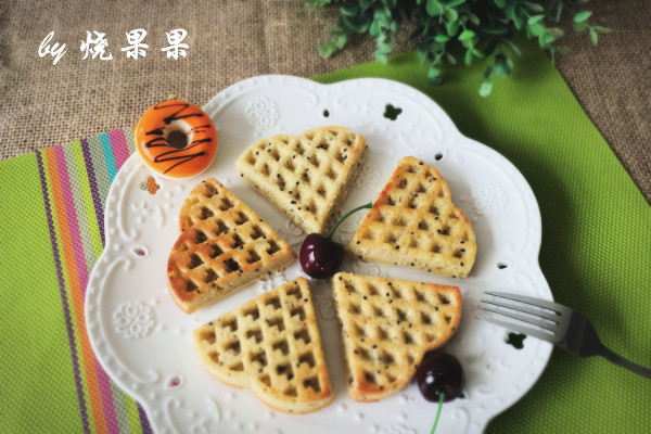 黑芝麻香蕉华夫饼