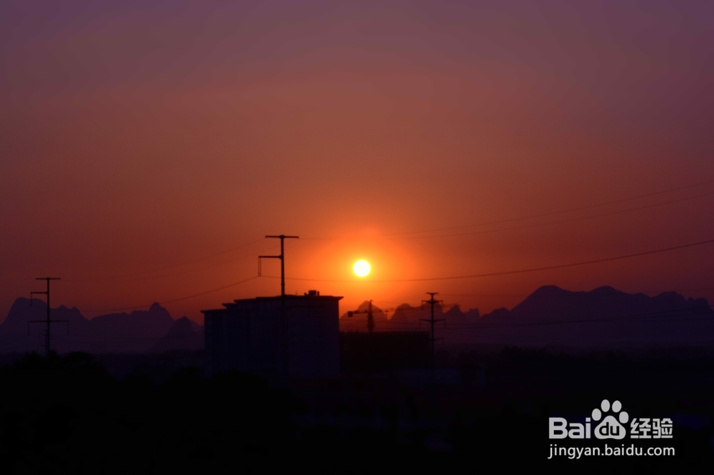 如何用单反相机拍摄美丽的夕阳