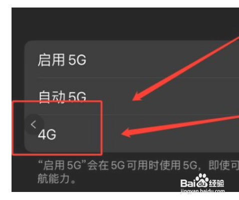 苹果手机怎么关闭5g网络