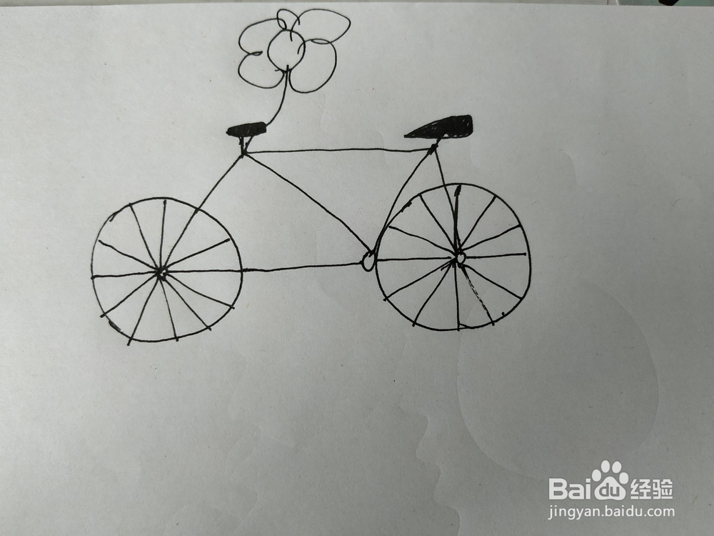 自行车简笔画怎么画？