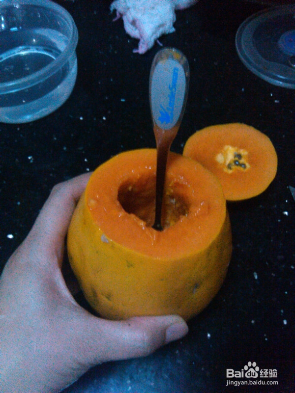 木瓜牛奶的做法【图解】