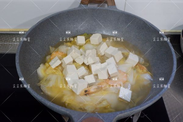 大虾白菜炖豆腐