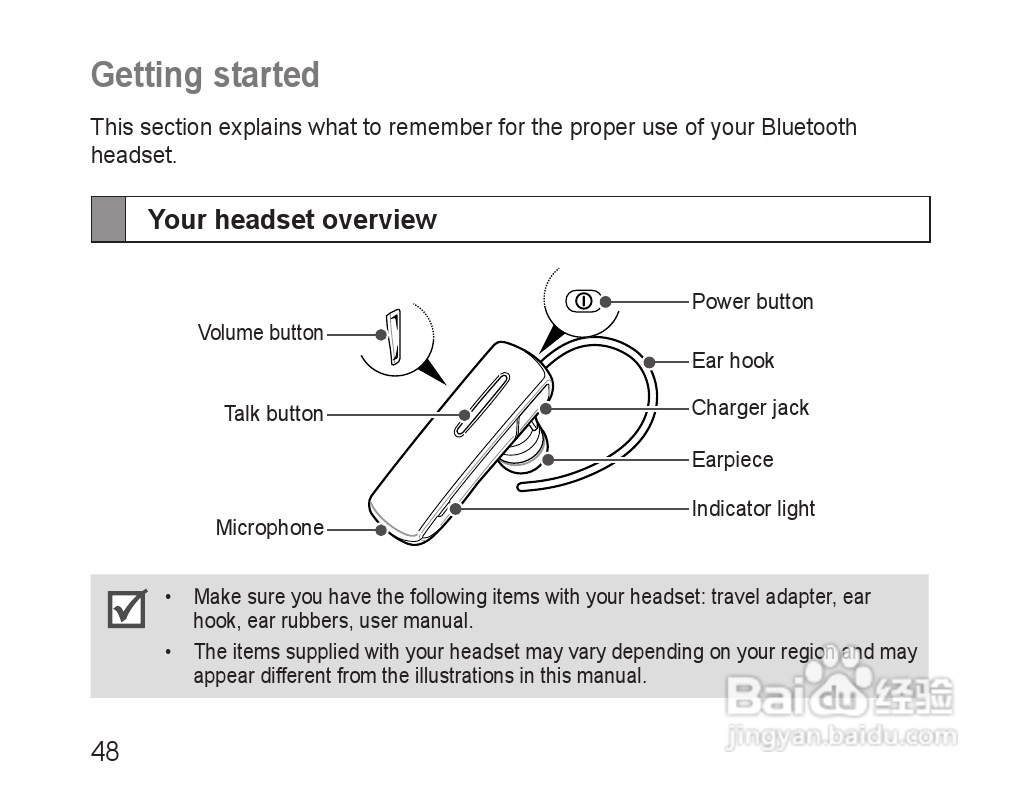 三星HM1600蓝牙耳机使用说明书:[5]