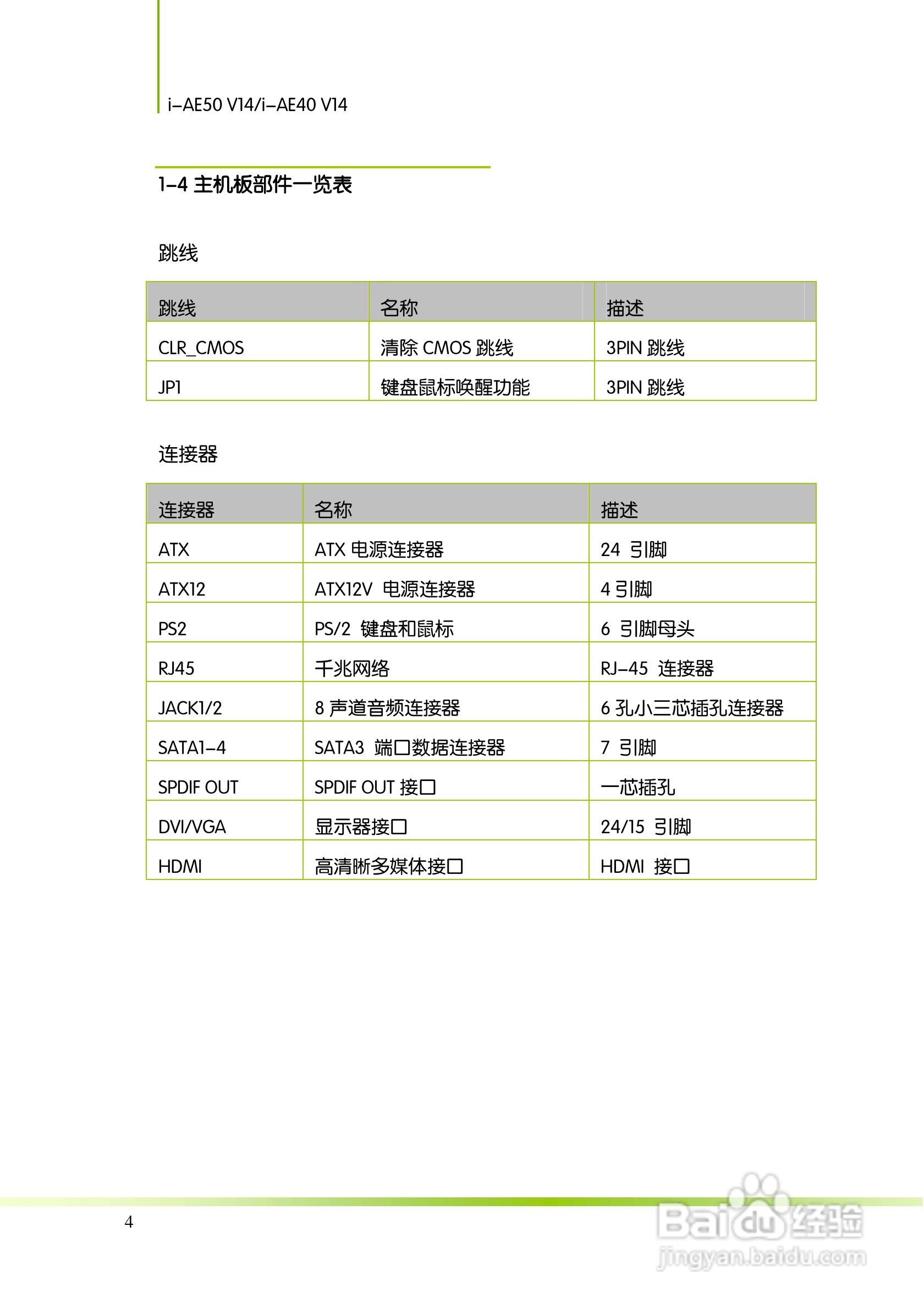 七彩虹主板i-AE40 V14型使用手册:[1]