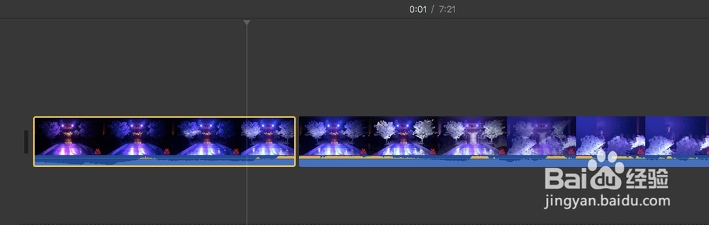 苹果笔记本OS系统中APP“iMovie”的具体操作