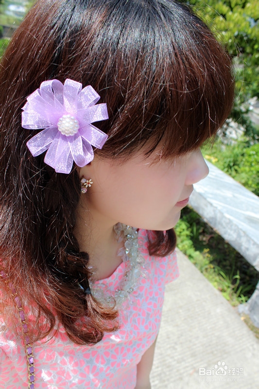 DIY超美花朵发饰