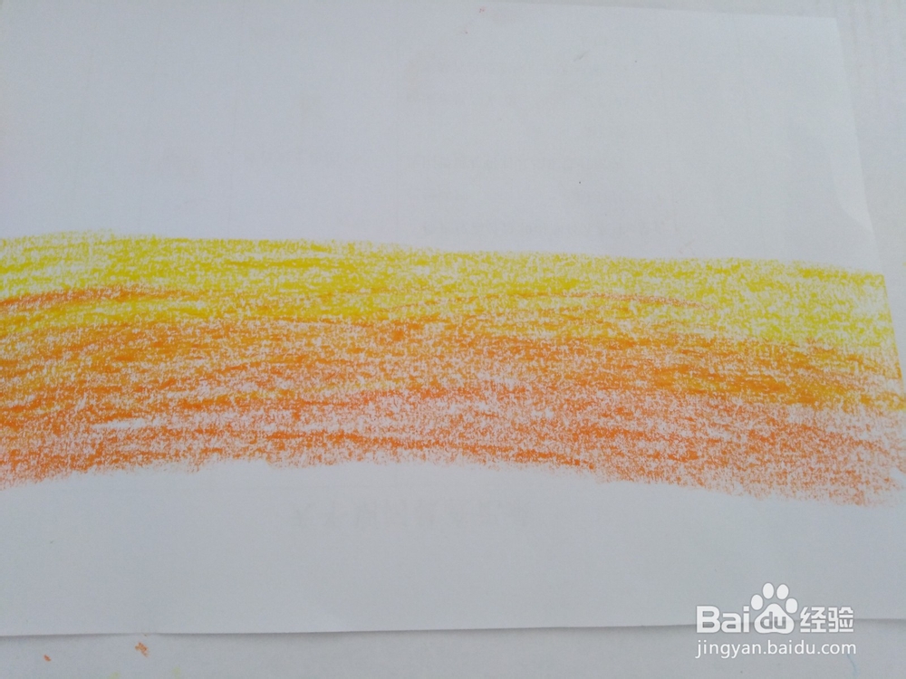 油画棒风景画之初秋田野