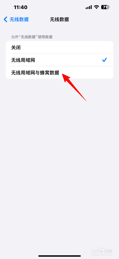 怎样设置允许苹果照片使用无线局域网和蜂窝数据
