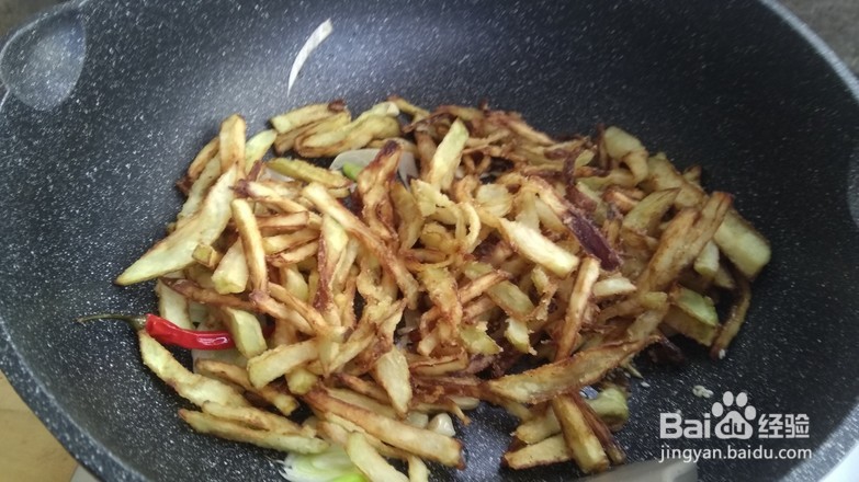 教你做干煸茄子丝