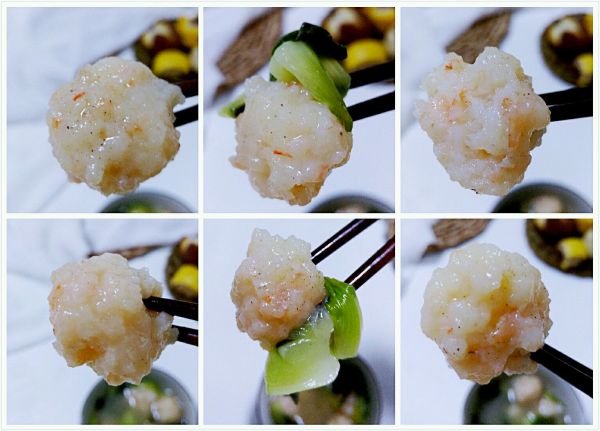 虾仁丸子煮油菜