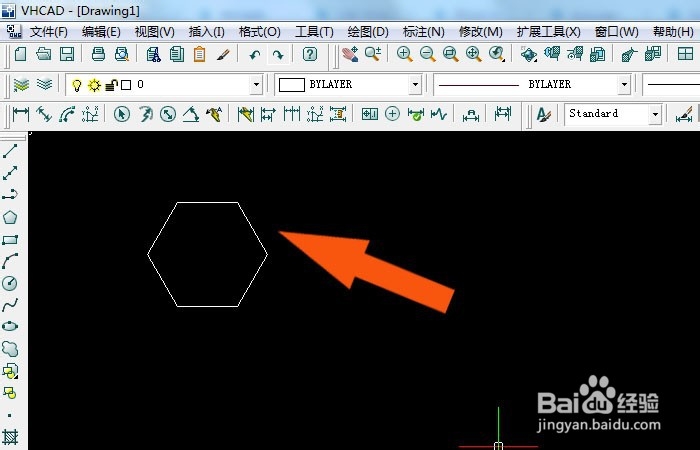 服装cad软件中如何绘制正六边形