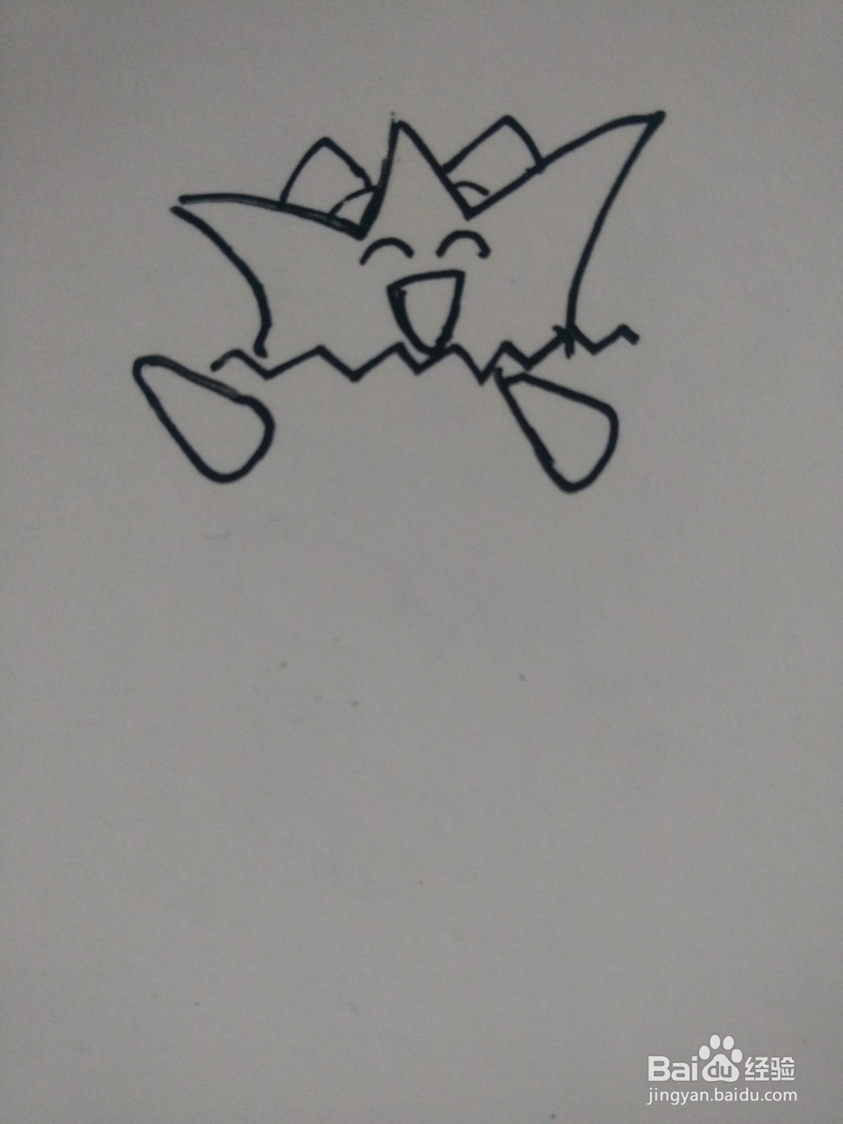 怎么画神奇宝贝波克比的卡通简笔画