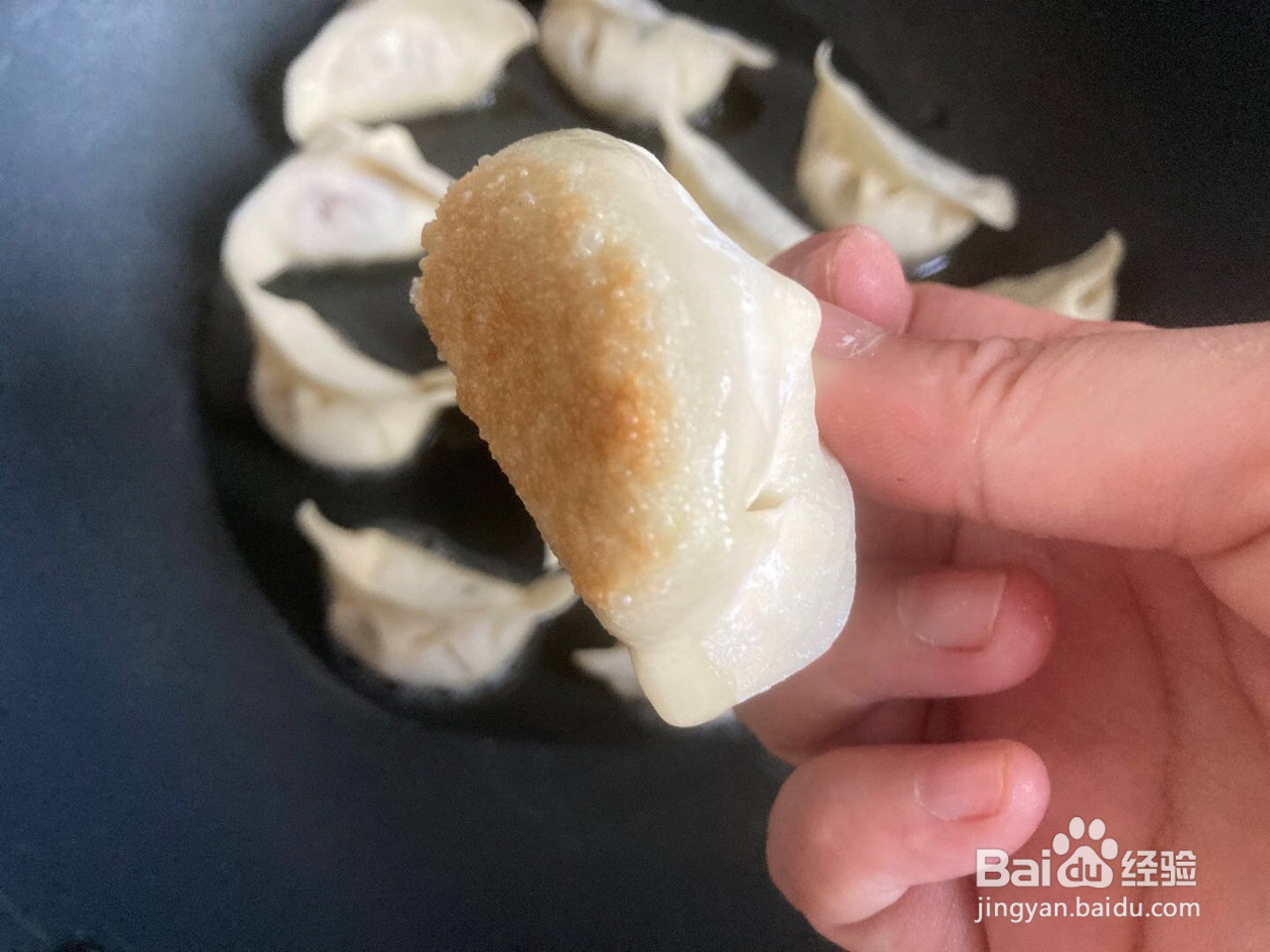 10分钟搞定的水煎水饺的做法