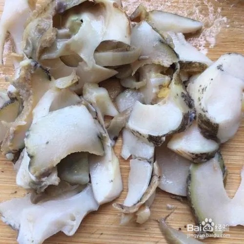 韭菜苔炒螺片