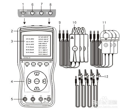 三相数字相位伏安表