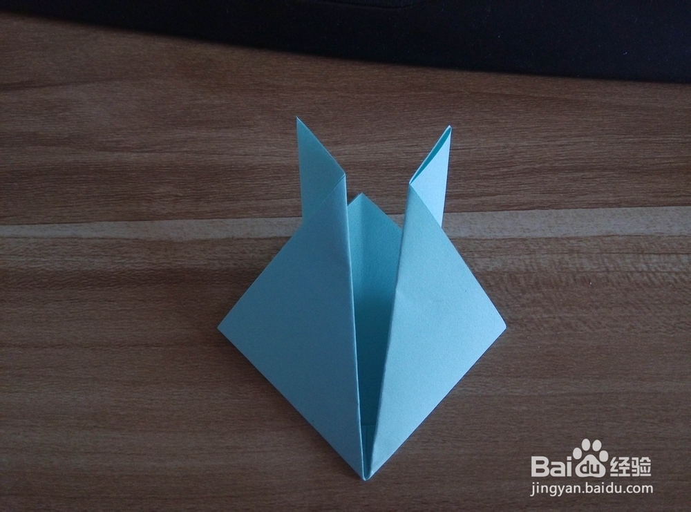 手工折纸-兔头折法
