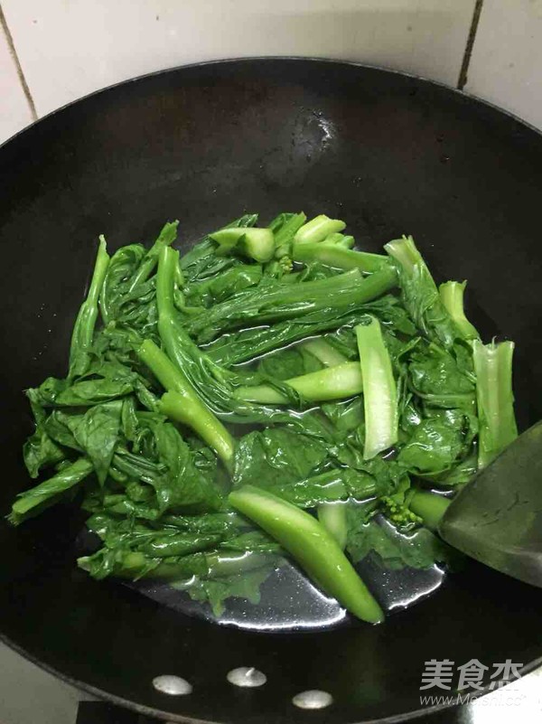 素炒芥菜心的做法