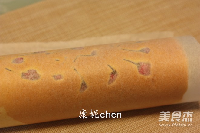 樱花肉松蛋糕卷