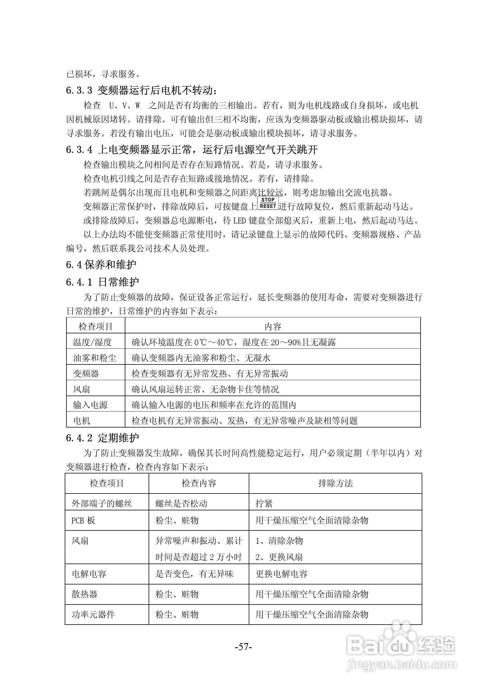 沃森VSI100-G2S0004变频器使用说明书:[6]