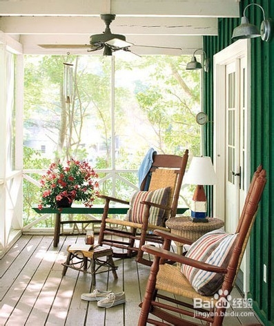 绿意无限精心装置小阳台