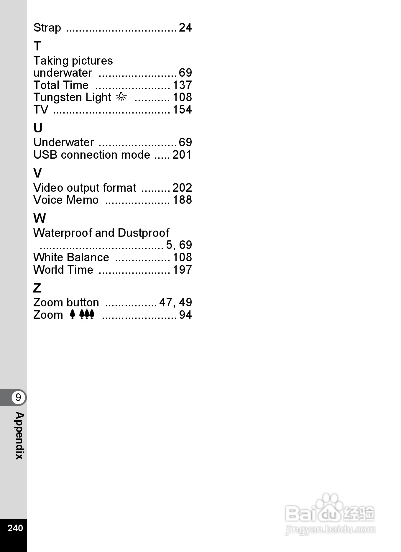 宾得Optio W60数码相机使用说明书:[25]