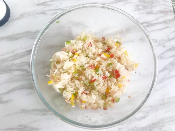 培根彩椒烤饭团