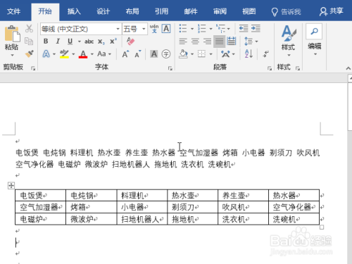 Word怎么把文字转表格 百度经验