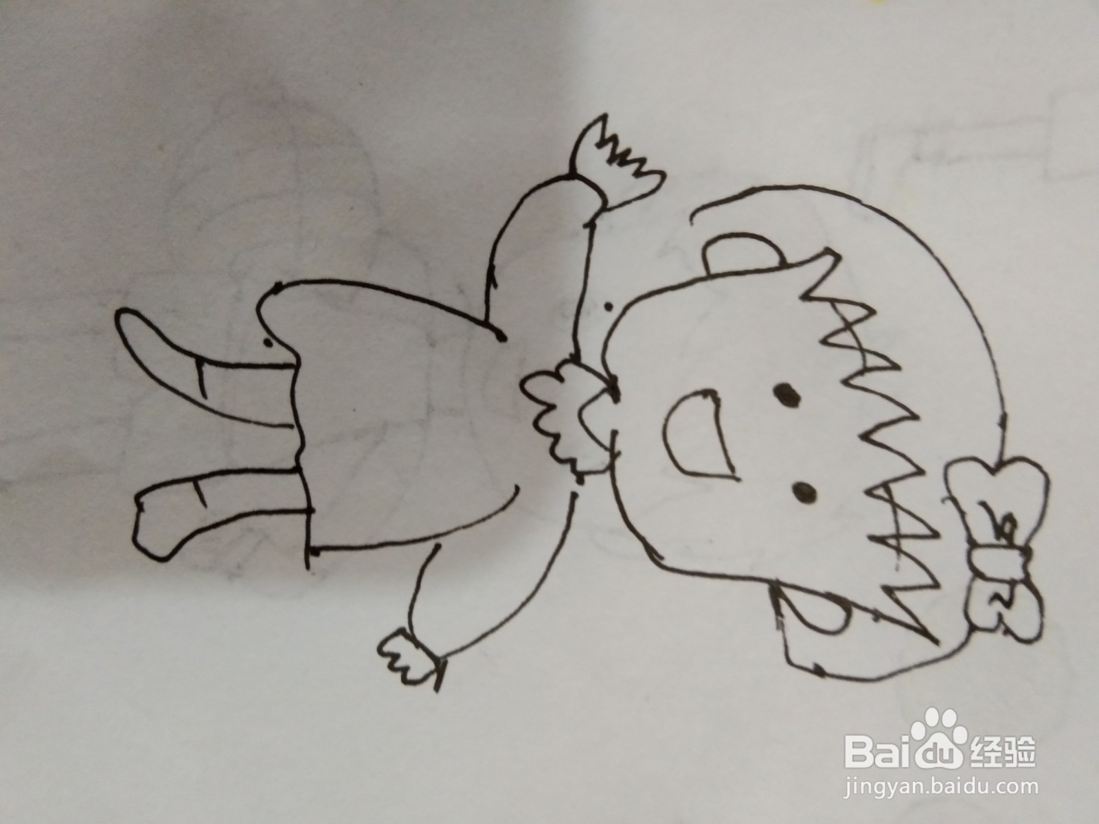 如何画简笔画可爱小女孩