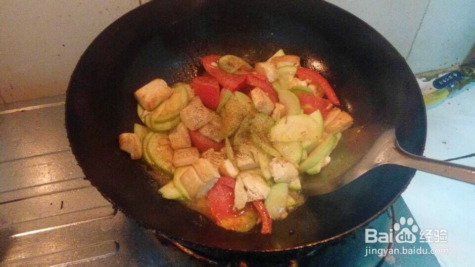 夏季素食—番茄瓜片豆腐（养生）