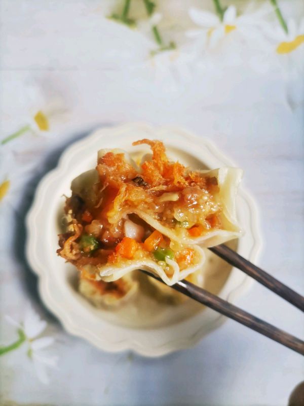咸蛋黄肉松烧卖