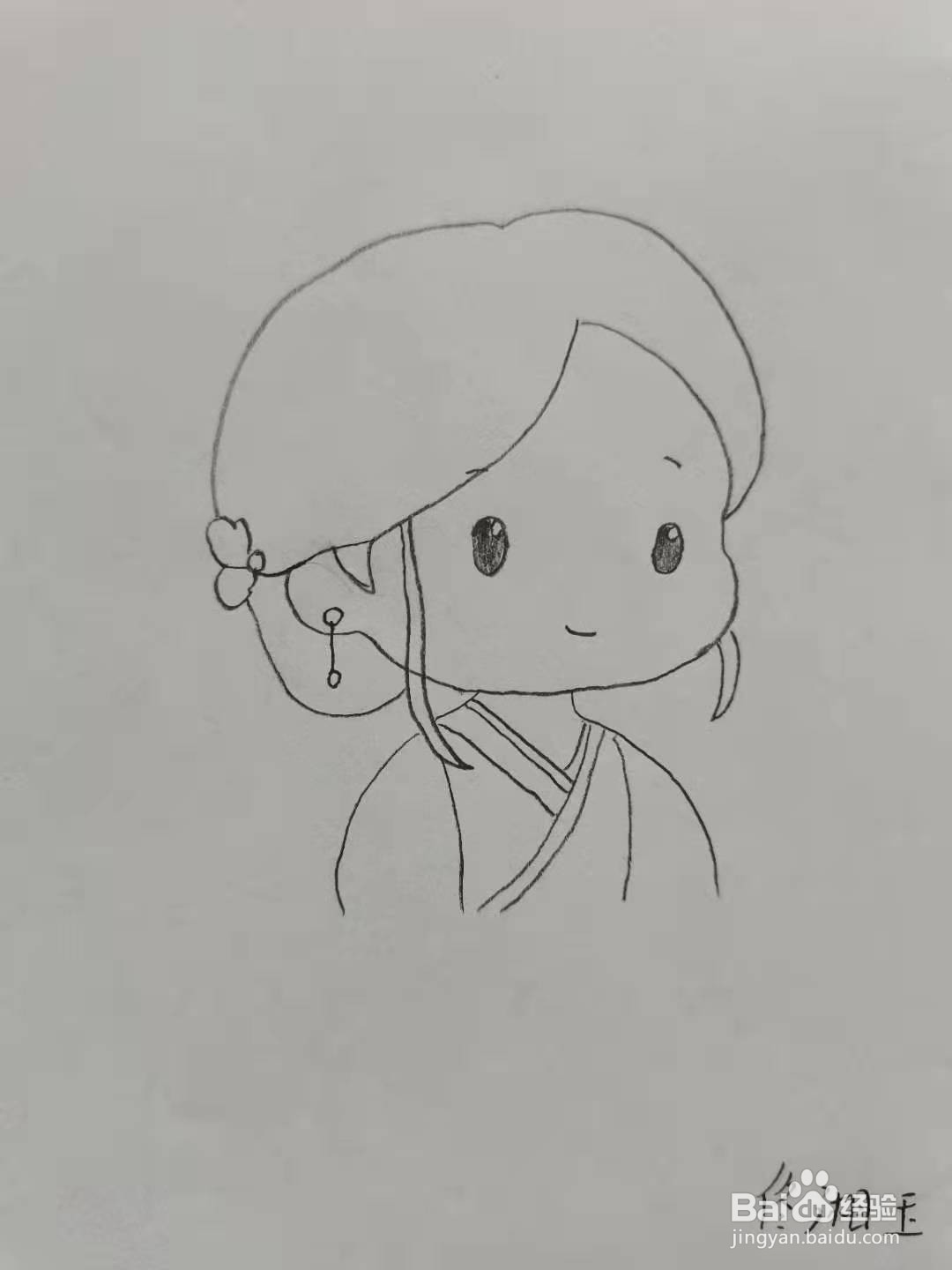 手绘佟湘玉怎么画