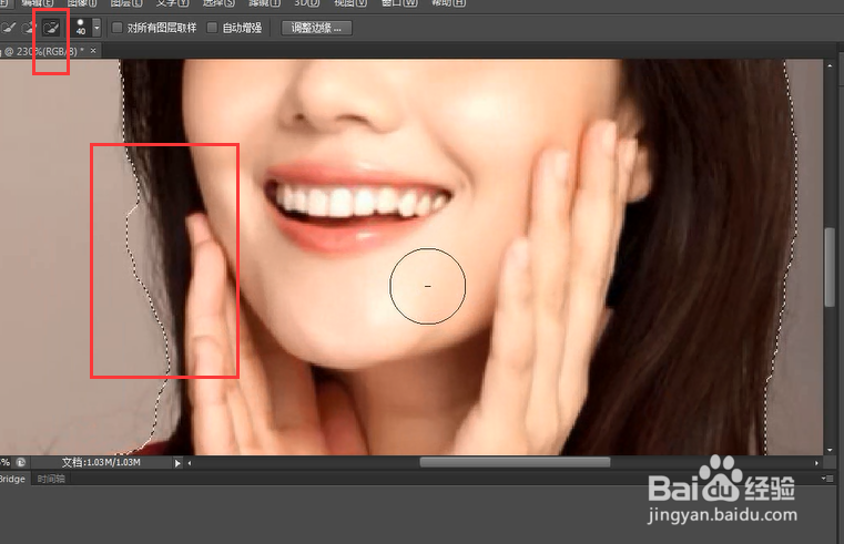 如何利用快速选区工具扣图