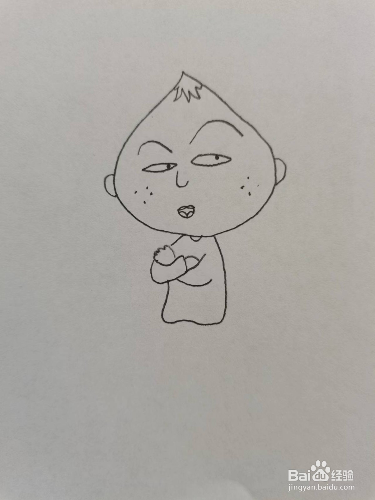铅笔画动画人物永泽