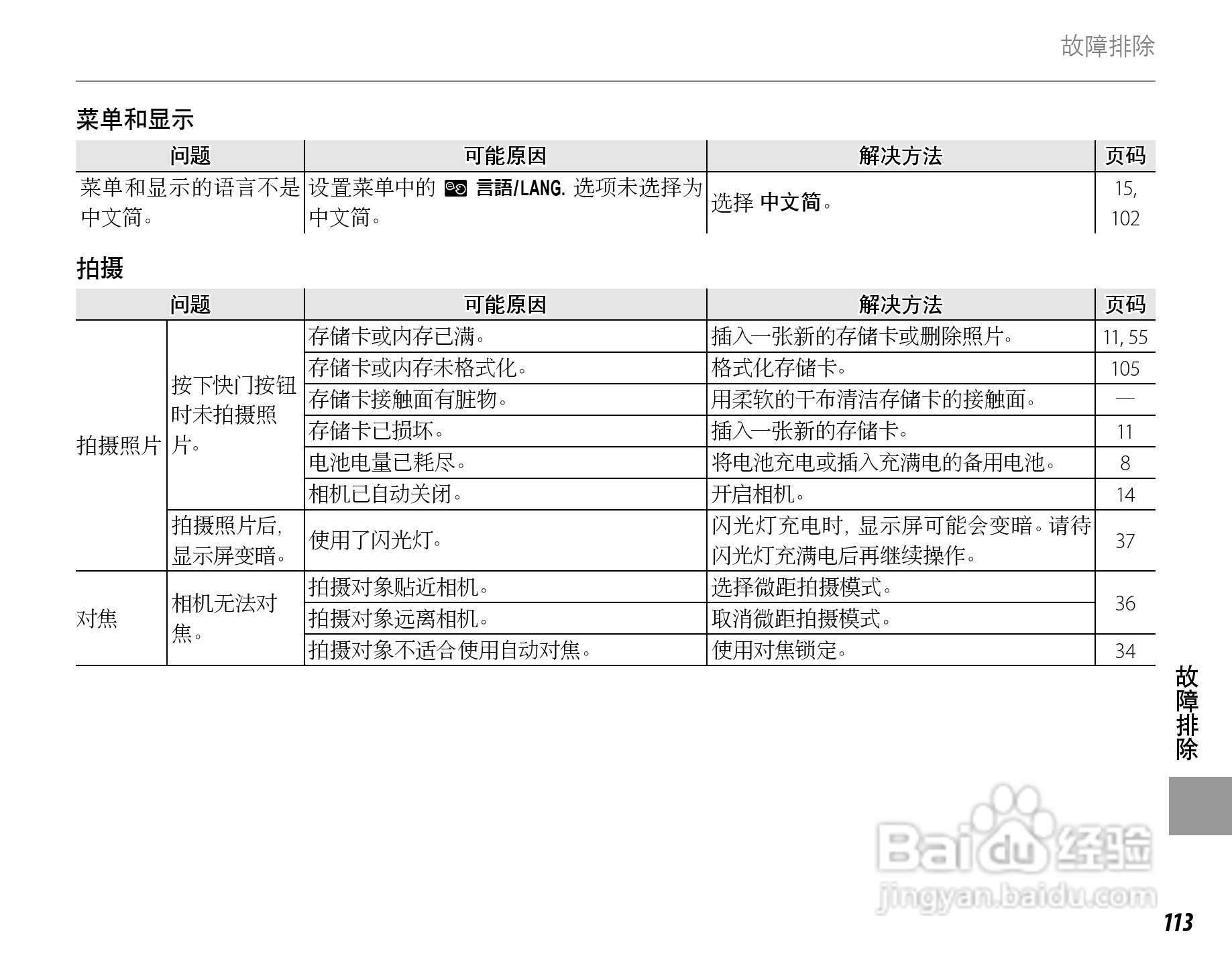 富士FinePix SL260数码相机使用说明书:[13]