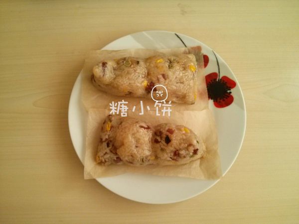 培根香菇豌豆粽