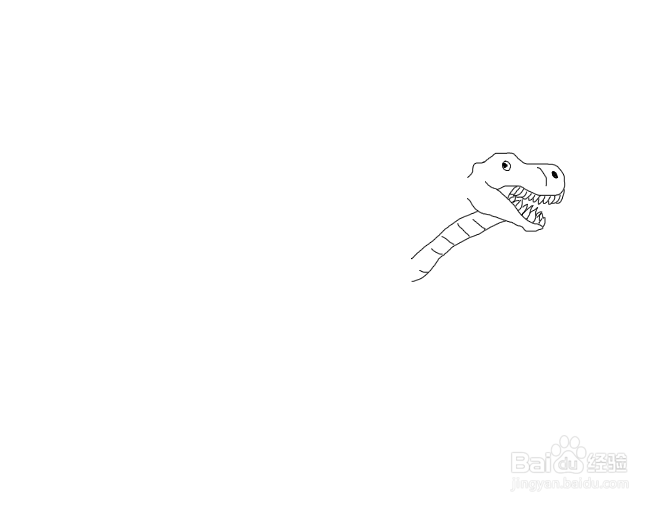 恐龙机甲霸王龙简笔画图片