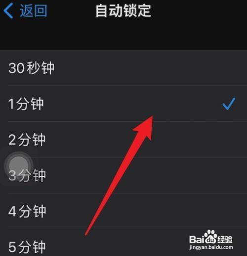 苹果13如何设置1分钟自动锁定