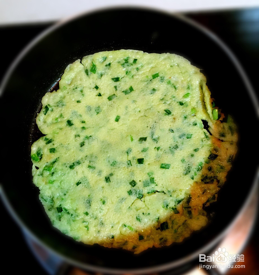 美味韭菜虾皮鸡蛋饼的教程